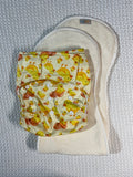 Velcro OSFM Pocket Nappy - VH289A with Double Hourglass Insert COMBO