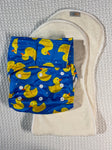 Velcro OSFM Pocket Nappy - VH280A with Double Hourglass Insert COMBO