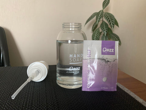 Dazz Foaming Hand Soap Bottle with two refills