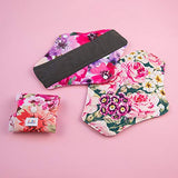 3 PCS Reusable Cloth Menstrual Pads with Mini-Wetbag- 3W02