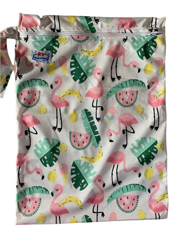 Wetbag - Single-Zip-PINKFLAMINGOES