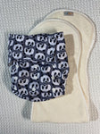 Velcro OSFM Pocket Nappy - VH292A with Double Hourglass Insert COMBO