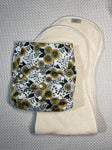 Velcro OSFM Pocket Nappy - VH278A with Double Hourglass Insert COMBO