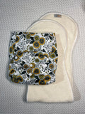 Velcro OSFM Pocket Nappy - VH278A with Double Hourglass Insert COMBO