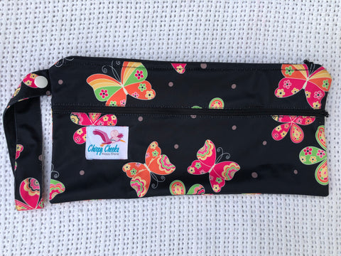 Mini Wetbag - Double-Zip N096 - Chirpy Cheeks Nappy Store - cloth nappies, wetbags, mama pads, breast pads, swim nappies