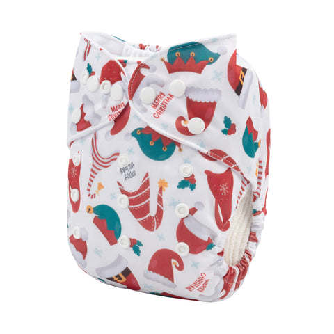 OSFM Pocket Nappy - Q76 (Limited Christmas Print)