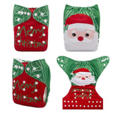 OSFM Pocket Nappy - QD55A (Limited CHRISTMAS PRINT)
