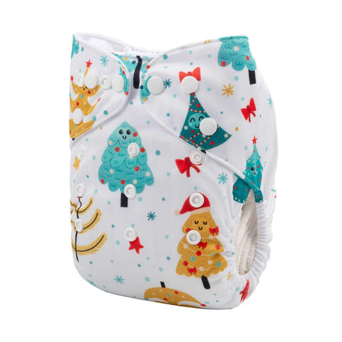 OSFM Pocket Nappy - QD56A (Limited CHRISTMAS PRINT)