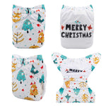 OSFM Pocket Nappy - QD56A (Limited CHRISTMAS PRINT)