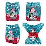OSFM Pocket Nappy - QD57A (Limited CHRISTMAS PRINT)