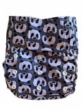 Velcro OSFM Pocket Nappy - VH292A with Double Hourglass Insert COMBO