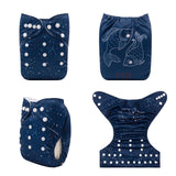 OSFM Pocket Nappy - YDX36(BLUE PISCES)
