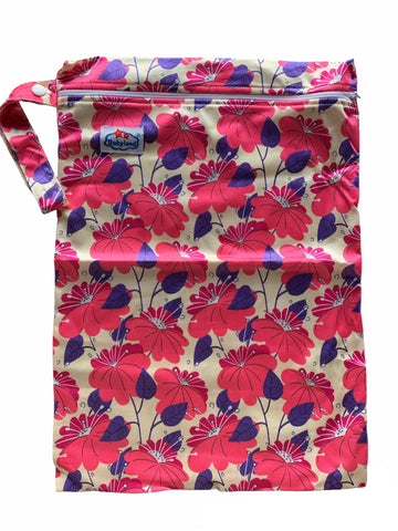 Wetbag - Single-Zip-PINKFLOWERS