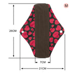 3 PCS Reusable Cloth Menstrual Pads with Mini-Wetbag- 3W03