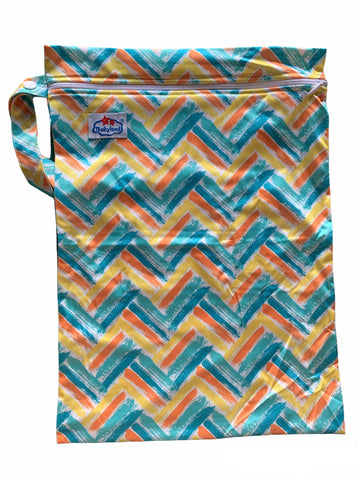 Wetbag - Single-Zip-YellowOrangeGreen